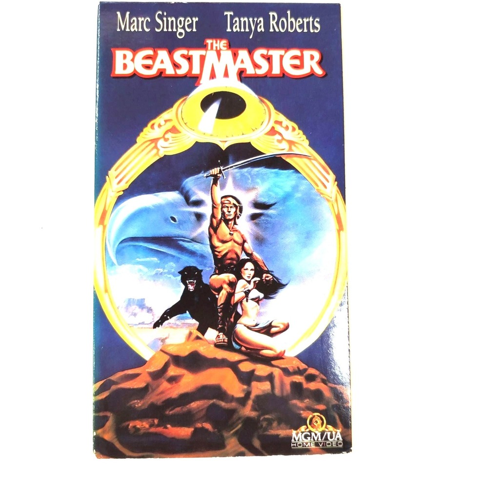 The Beastmaster MGM/UA 1982 VHS Tape Marc Singer Tanya Roberts Fantasy Adventure